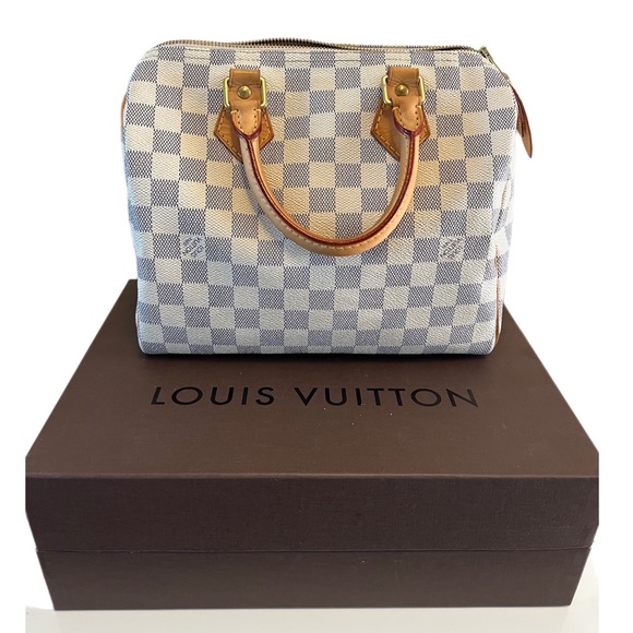 LOUIS VUITTON SPEEDY 25- Damier Azur - Picture 1 of 17